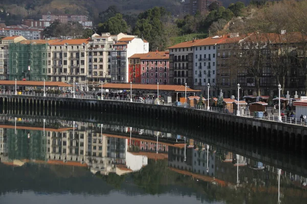 Gebäude Einem Viertel Von Bilbao — Stockfoto