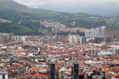 Bilbao şehrinde şehir manzarası