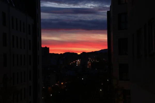 Blick Auf Bilbao Der Abenddämmerung — Stockfoto