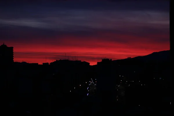 Vista Bilbao Atardecer — Foto de Stock