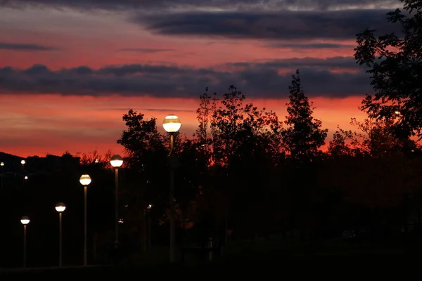 Blick Auf Bilbao Der Abenddämmerung — Stockfoto