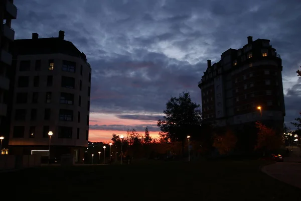 Vista Bilbao Atardecer — Foto de Stock