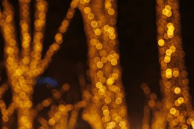 Sokakta Noel ışıkları