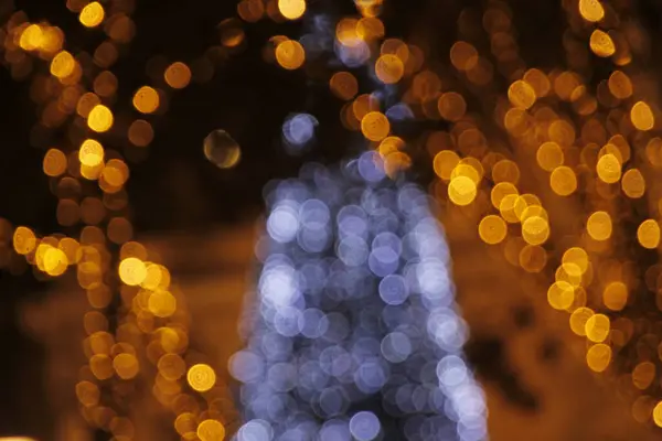 Luci Natale Strada — Foto Stock