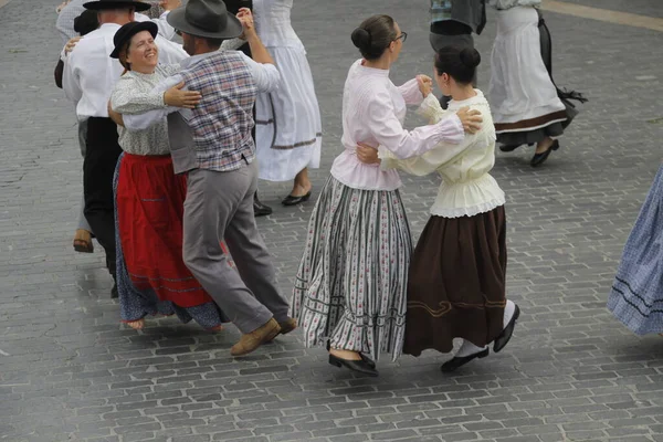 Portugalský Taneční Festival Ulici Bilbao — Stock fotografie