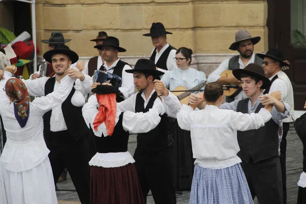 Festival Danse Portugais Dans Une Rue Bilbao — Photo