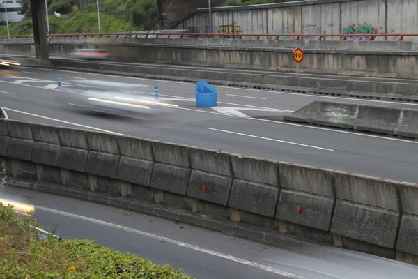 Tráfico Una Carretera Urbana — Foto de Stock