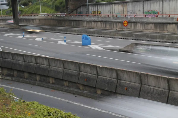 Tráfico Una Carretera Urbana — Foto de Stock