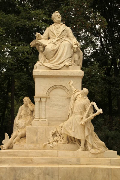 Statua Wagner Berlino — Foto Stock
