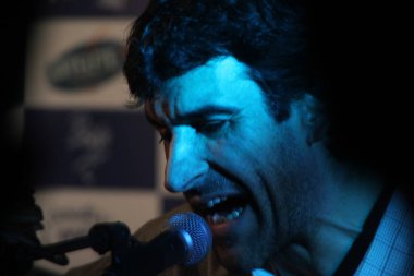 Konserde şarkı söylemek.