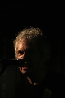 Konserde şarkı söylemek.