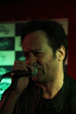 Konserde şarkı söylemek.