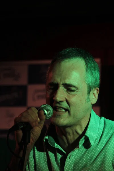 Konserde şarkı söylemek.