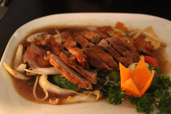 Thai food on a dish