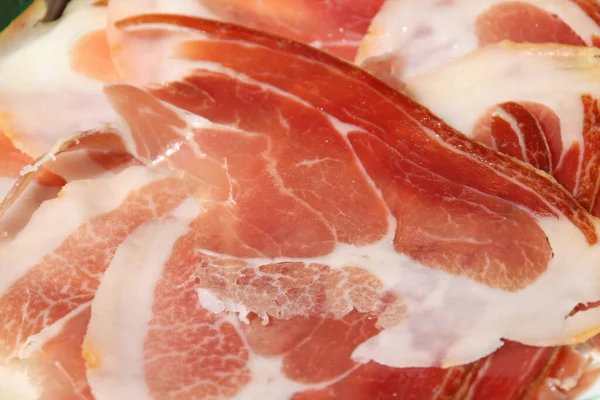 Spaans Varkensvlees Een Tafel — Stockfoto