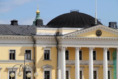 Helsinki şehrinin mimarisi.