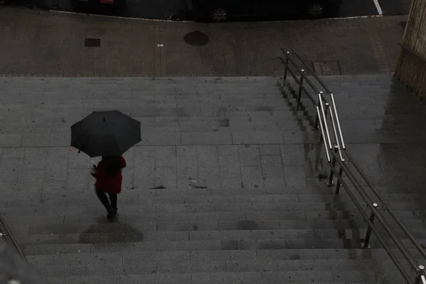 Día Lluvioso Ciudad — Foto de Stock