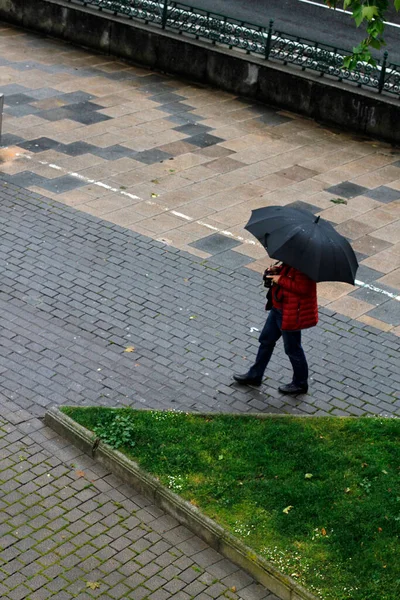 Giornata Piovosa Città — Foto Stock