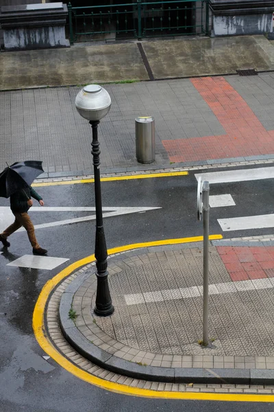 Şehirde Yağmurlu Bir Gün — Stok fotoğraf