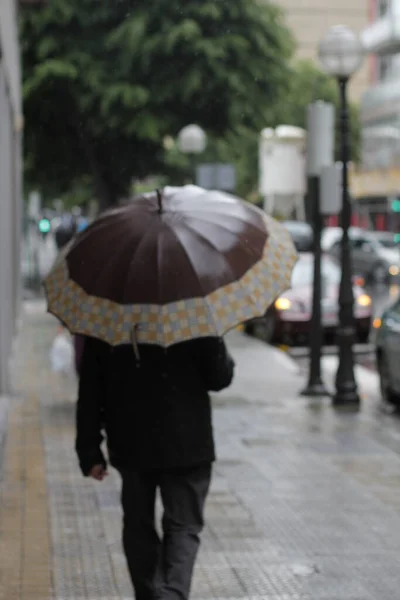 Şehirde Yağmurlu Bir Gün — Stok fotoğraf
