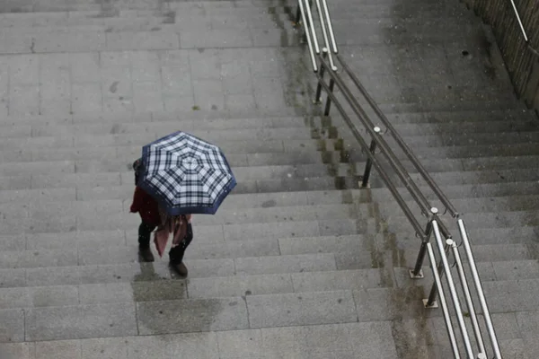 Giornata Piovosa Città — Foto Stock