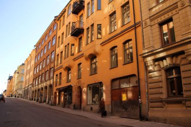 Stockholm, İsveç şehir merkezinde bir bina.