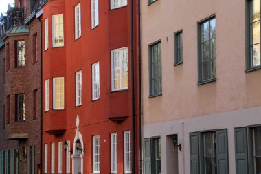 Stockholm, İsveç şehir merkezinde bir bina.