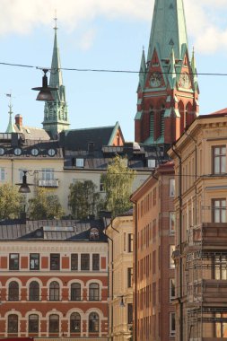 Stockholm, İsveç şehir merkezinde bir bina.