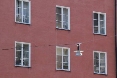 Stockholm, İsveç şehir merkezinde bir bina.