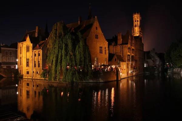 Zicht Oude Binnenstad Van Brugge — Stockfoto