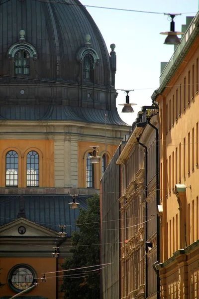 Byggnad Centrala Stockholm Sverige — Stockfoto