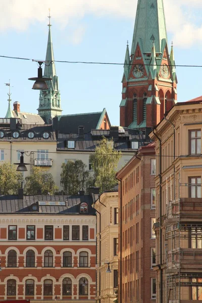 Будівля Центрі Стокгольма Швеція — стокове фото