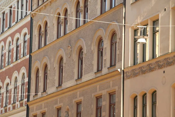 스웨덴 스톡홀름의 시내에 건축하는 — 스톡 사진