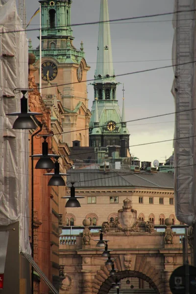 Gebäude Der Stadt Stockholm — Stockfoto