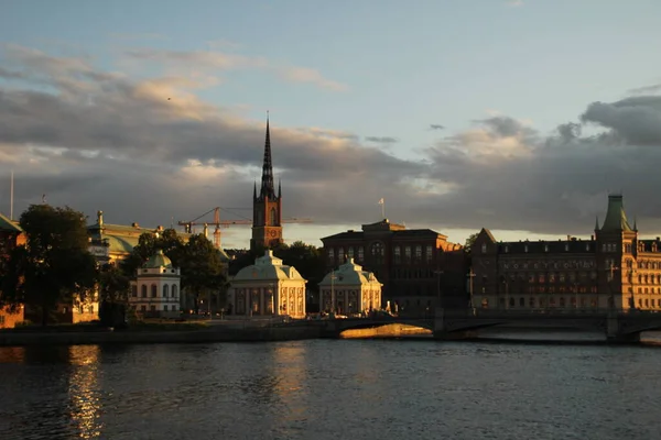 Будівля Місті Стокгольмі — стокове фото