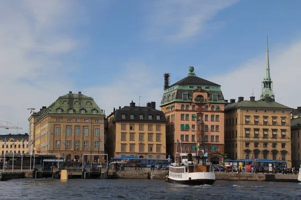 Κτήριο Στην Πόλη Της Στοκχόλμης — Φωτογραφία Αρχείου