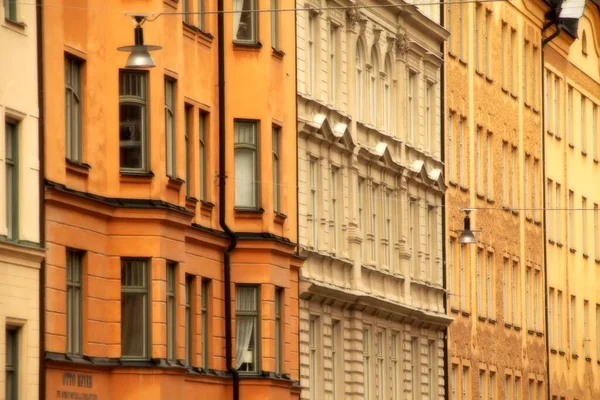 Κτήριο Στην Πόλη Της Στοκχόλμης — Φωτογραφία Αρχείου