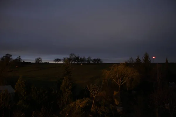 Paisagem Interior Alemanha Noite — Fotografia de Stock