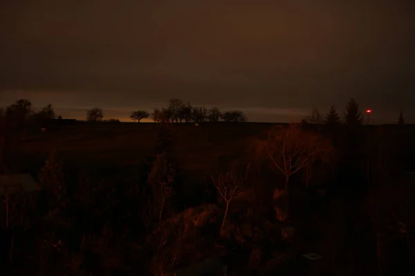 Paisagem Interior Alemanha Noite — Fotografia de Stock