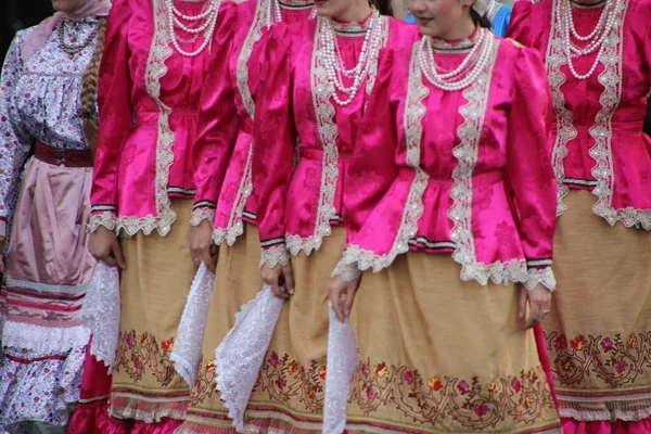 Rysk Folkdansutställning Gatufestival — Stockfoto