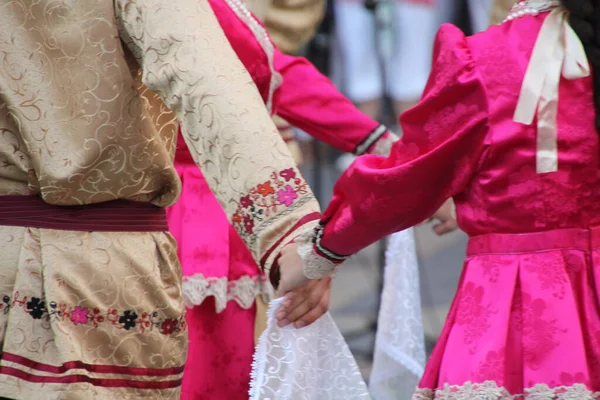 Bir Sokak Festivalinde Rus Halk Dansları Sergisi — Stok fotoğraf