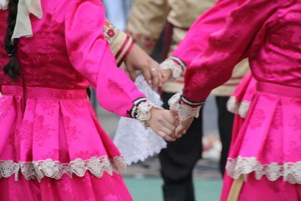 Bir Sokak Festivalinde Rus Halk Dansları Sergisi — Stok fotoğraf