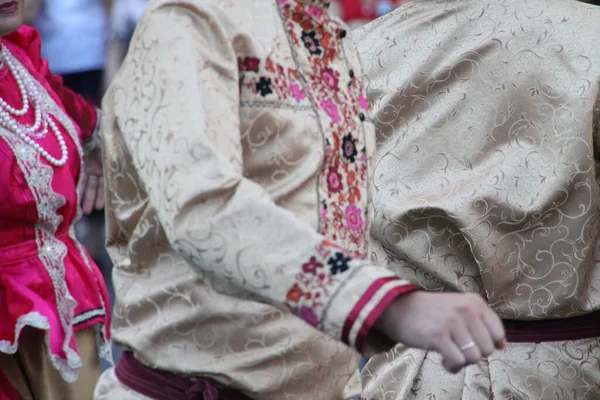 Exposition Danse Folklorique Russe Dans Festival Rue — Photo