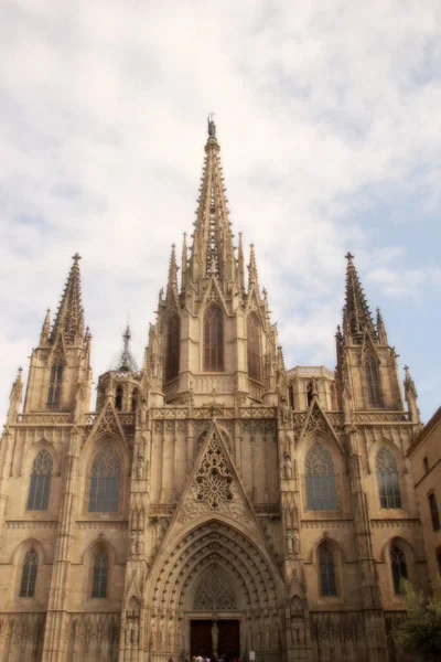 Detail Der Kathedrale Von Barcelona — Stockfoto