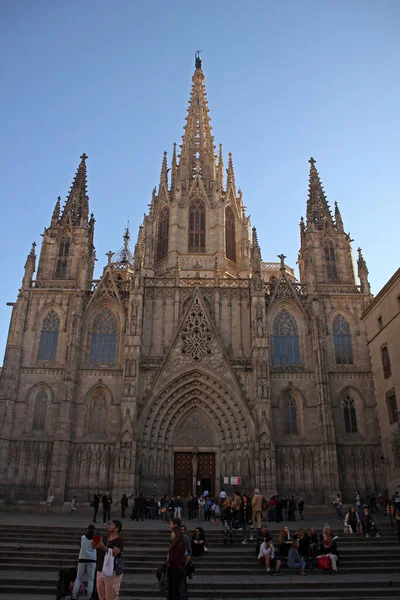 Detail Der Kathedrale Von Barcelona — Stockfoto