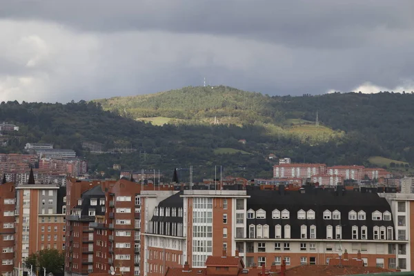 Budynek Mieście Bilbao — Zdjęcie stockowe