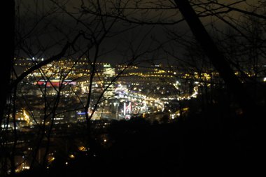 Bilbao şehrindeki şehir manzarası