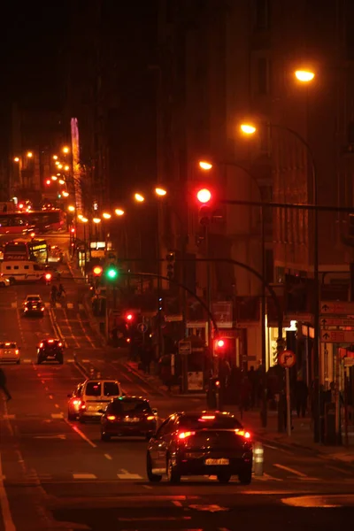 Traffico Una Strada Urbana — Foto Stock