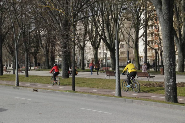 Ciclismo Entorno Urbano — Foto de Stock