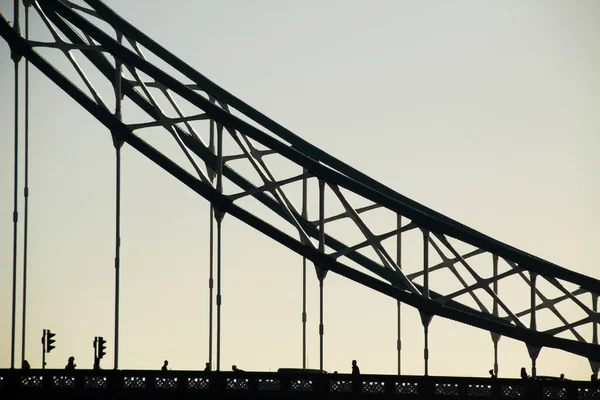 Вид Тауэрский Мост Лондоне — стоковое фото